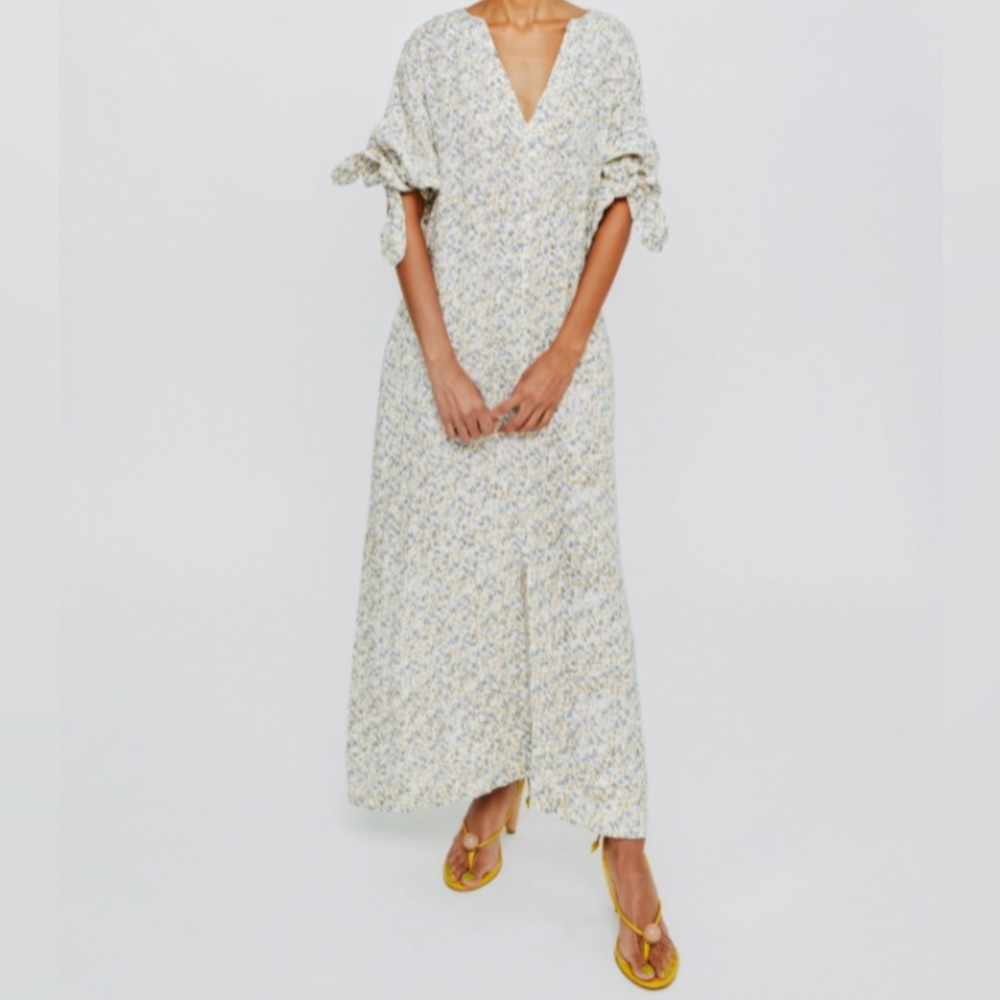 Mirth Sydney Floral Maxi Dress in Cream